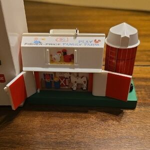 Rare Original Hallmark Keepsake 2008 Fisher Price Play Family Farm Ornament